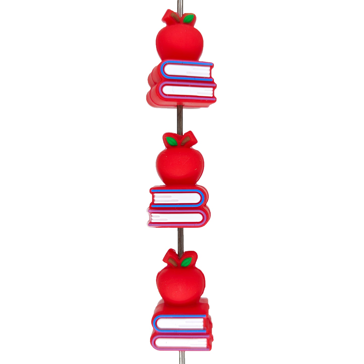 3D Apple Stacked Book Focal