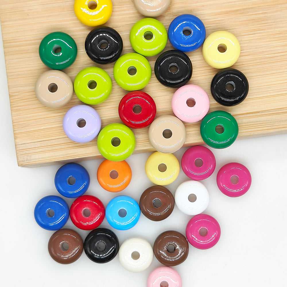 16*7mm Colorful Abacus Acrylic Beads,Abacus Spacer Beads