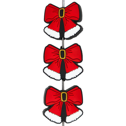 Christmas Santa Coquette Bow Focal