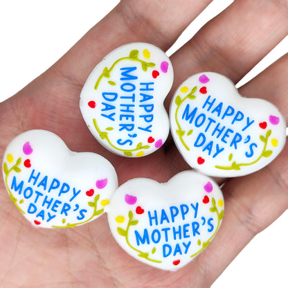 3D Heart Happy Mothers Day Focal