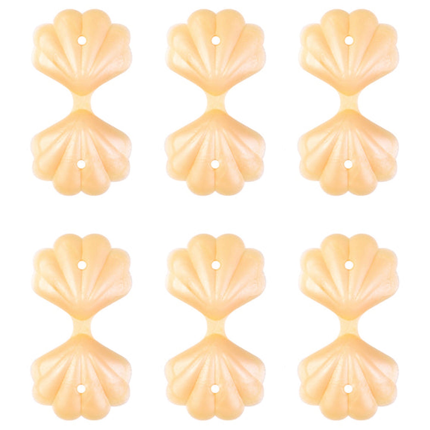3D Double Layer Shell Pearlescent Focal Mixed Color