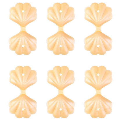 3D Double Layer Shell Pearlescent Focal Mixed Color