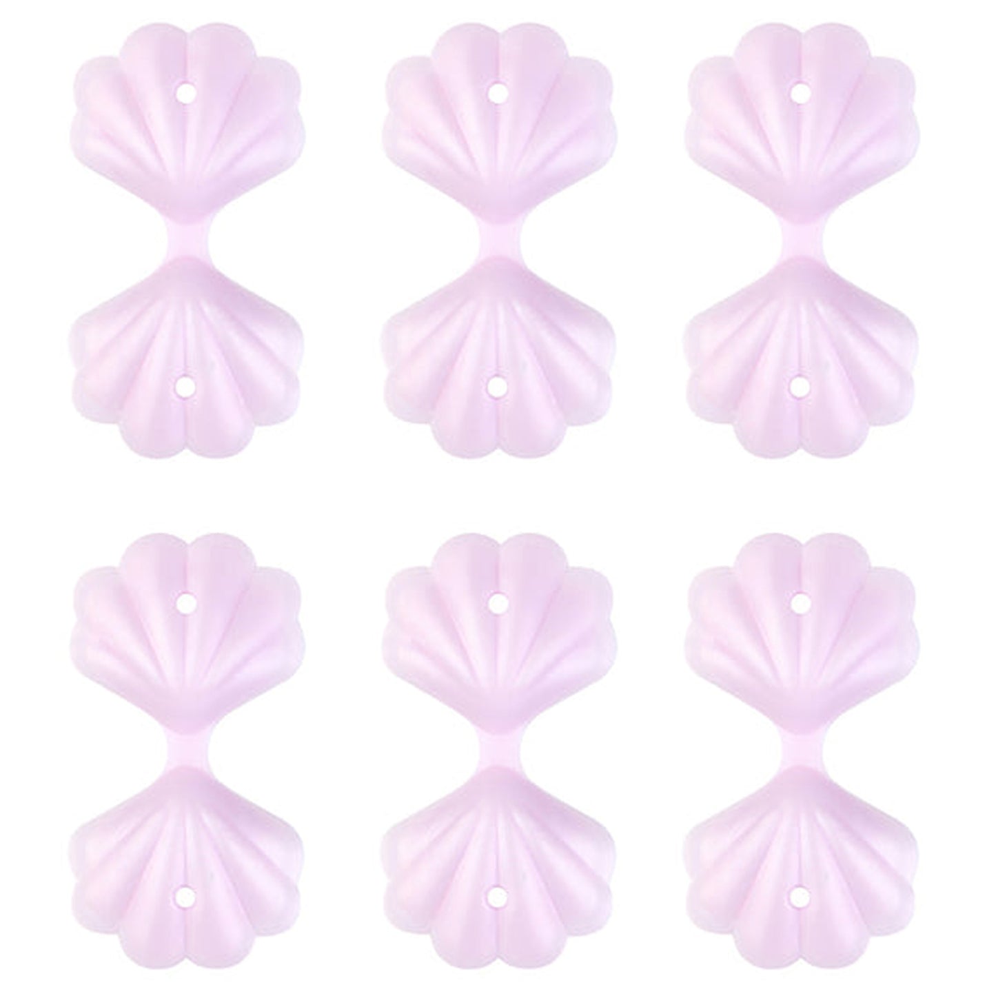 3D Double Layer Shell Pearlescent Focal Mixed Color
