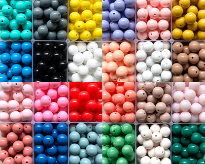 15mm Shiny Round Beads,Liquid Silicone Beads Wholesale