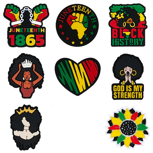 8Pcs/Lot Juneteenth Assorted Focal