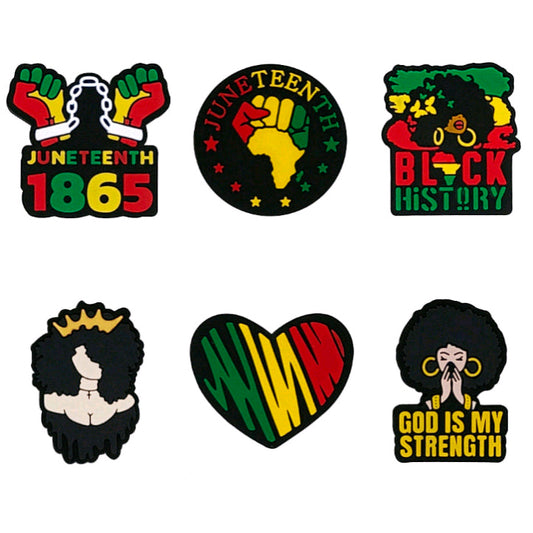 6Pcs/Lot Juneteenth Assorted Focal