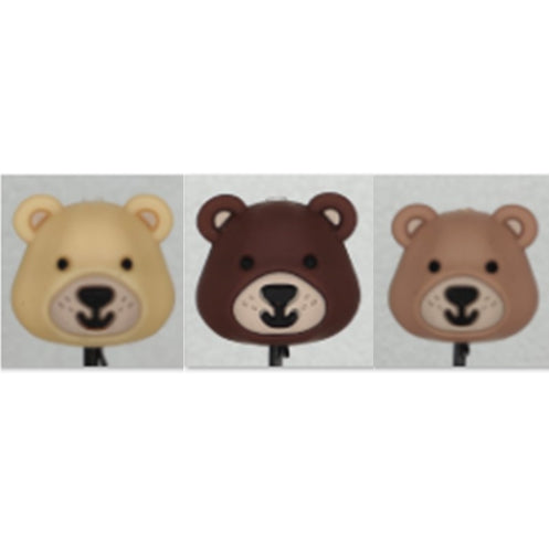 3D Bear Head Assorted Color Focal