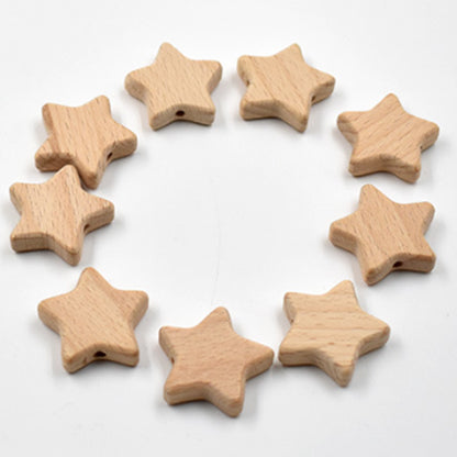 20 Design Engraving Mini Animal Wood Beads