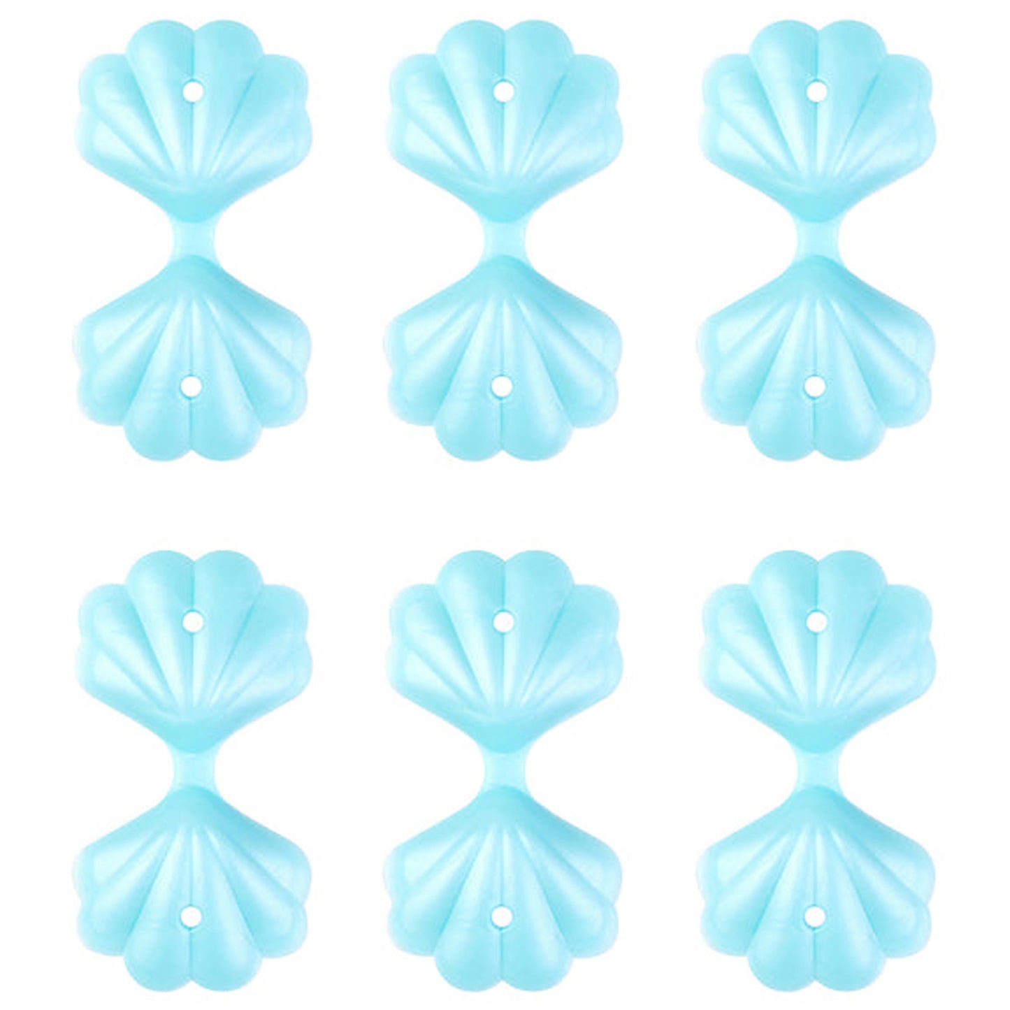 3D Double Layer Shell Pearlescent Focal Mixed Color