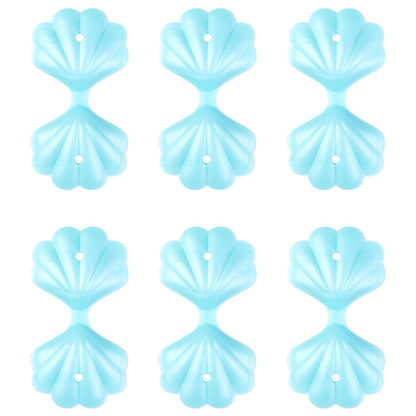 3D Double Layer Shell Pearlescent Focal Mixed Color