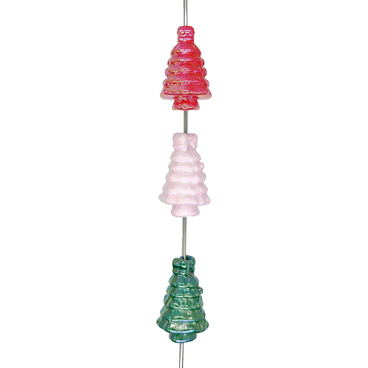 Mix Christmas Tree Acrylic Focal Beads