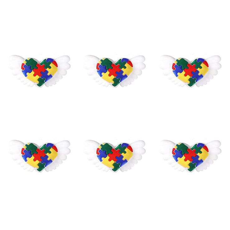 Wing Heart Autism Puzzle Focal