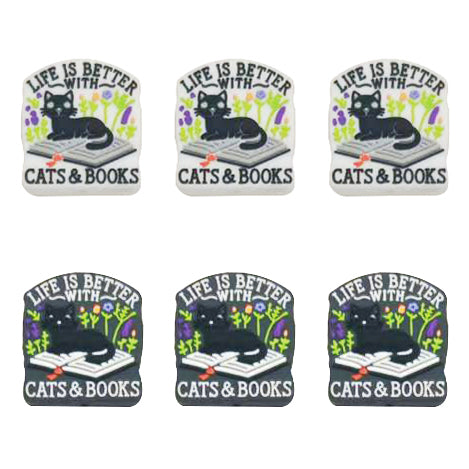Life Is Better With Cats And Books Focal