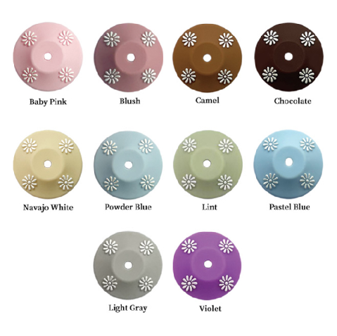 22mm Big Silicone Lentil Spacer Daisy Beads