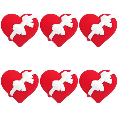 3D Bowknot Heart Focal