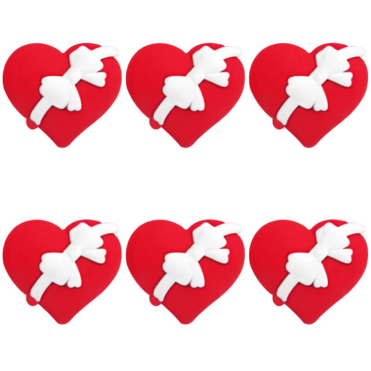 3D Bowknot Heart Focal