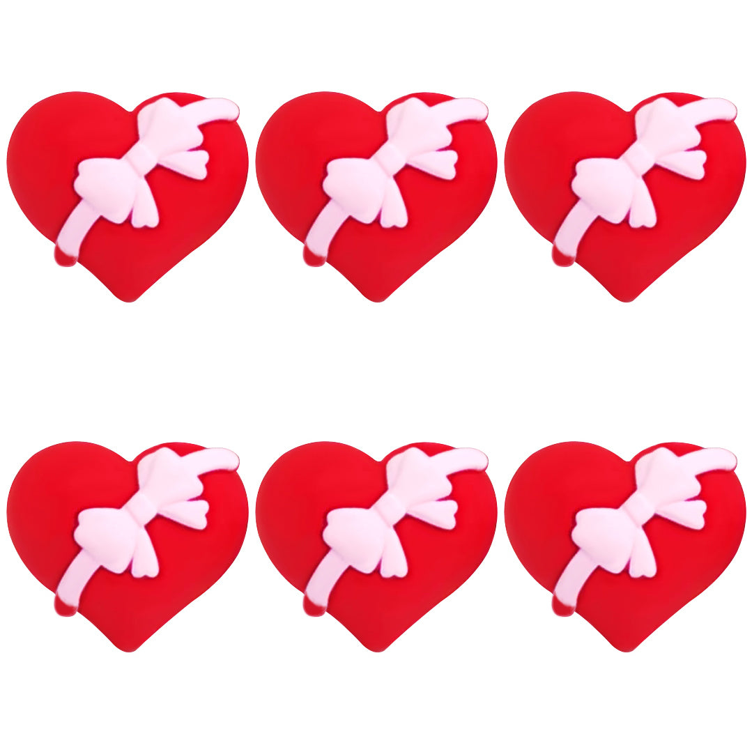 3D Bowknot Heart Focal