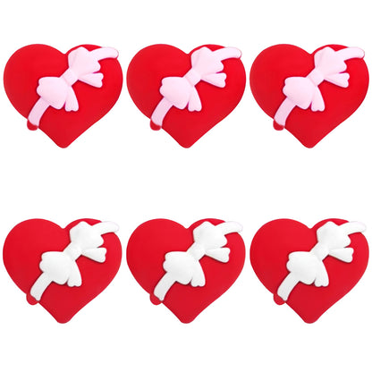 3D Bowknot Heart Focal