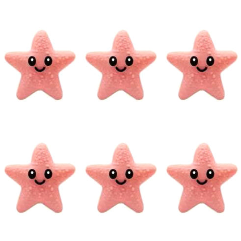 3D Smiley Star Focal Beads
