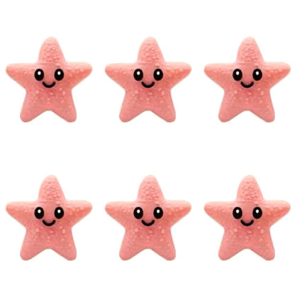 3D Smiley Star Focal Beads