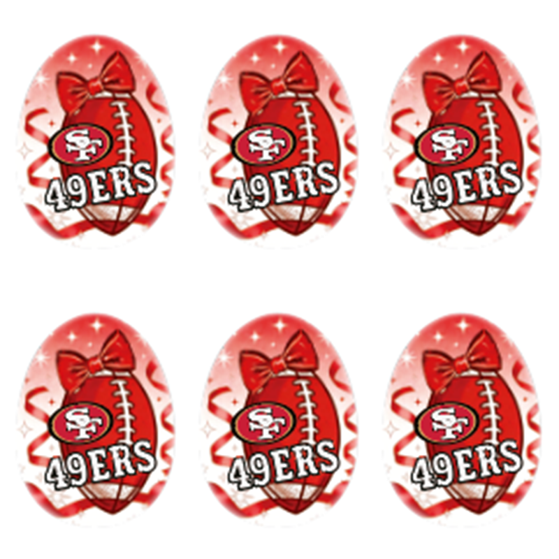 New Silicone Football Team Focal Beads