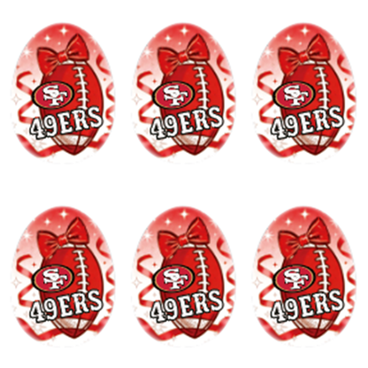 New Silicone Football Team Focal Beads