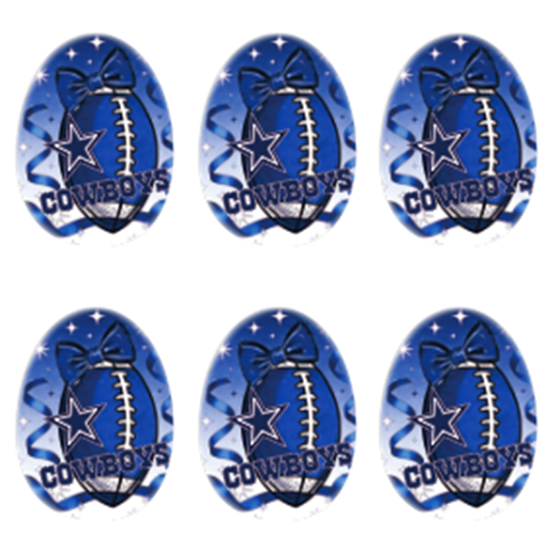 New Silicone Football Team Focal Beads