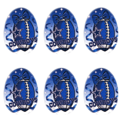 New Silicone Football Team Focal Beads