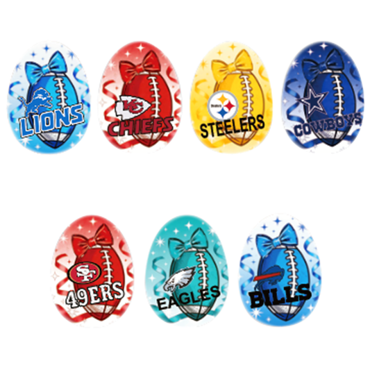 New Silicone Football Team Focal Beads
