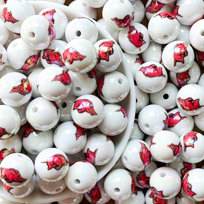 16mm UV College Football Team Gumball Acrylic Beads