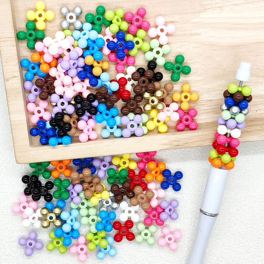 13mm Multicolor Acrylic Spacer Beads,Mini Spacer Beads For Jewelry Making