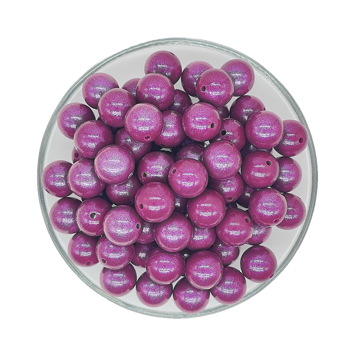 New 15mm Opal Round Glossy Silicone Beads