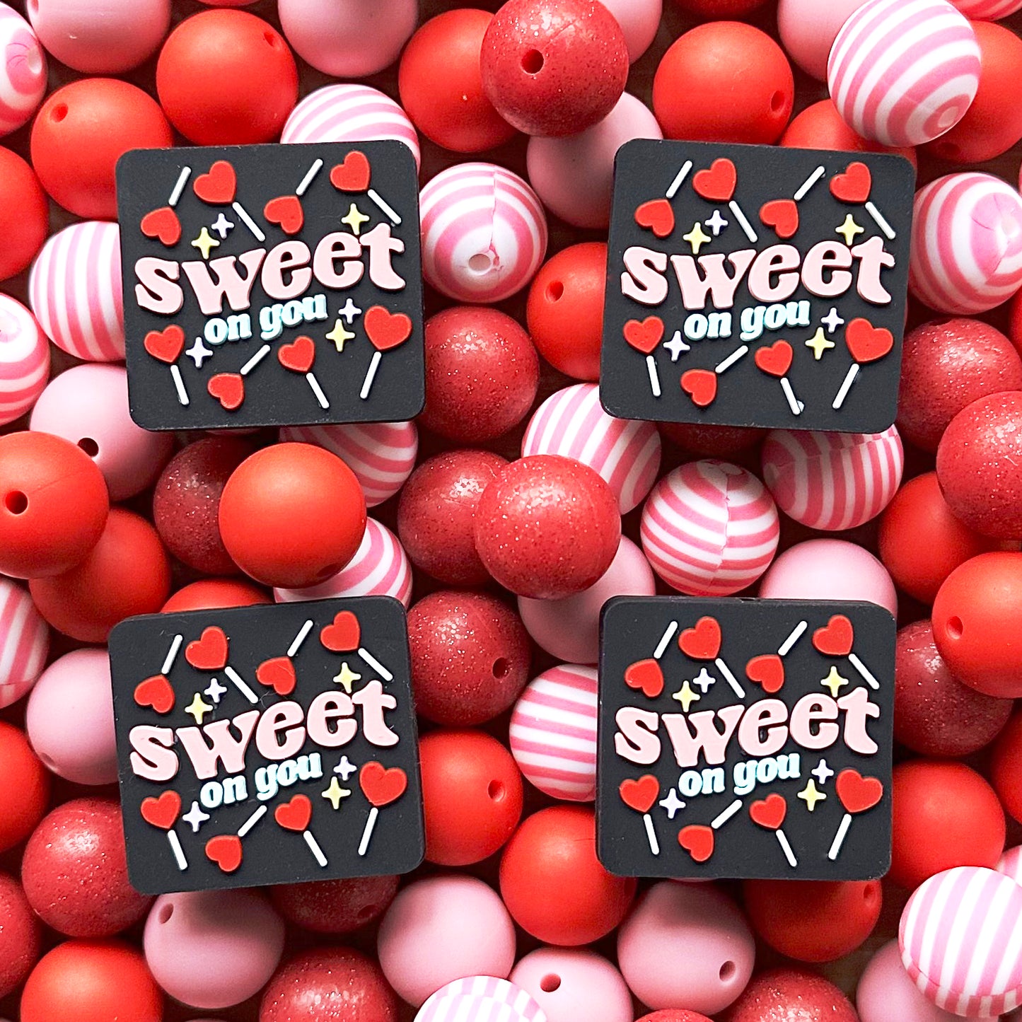 24Pcs Silicone Beads,Mixed Focal Beads,for Keychain,Assorted Beads