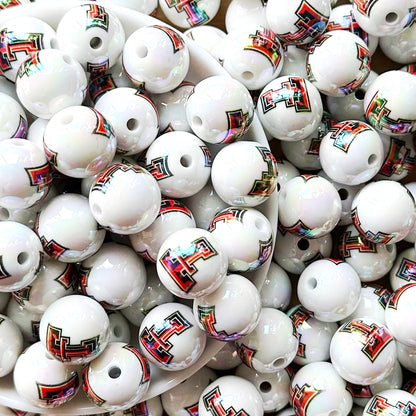 16mm UV College Football Team Gumball Acrylic Beads