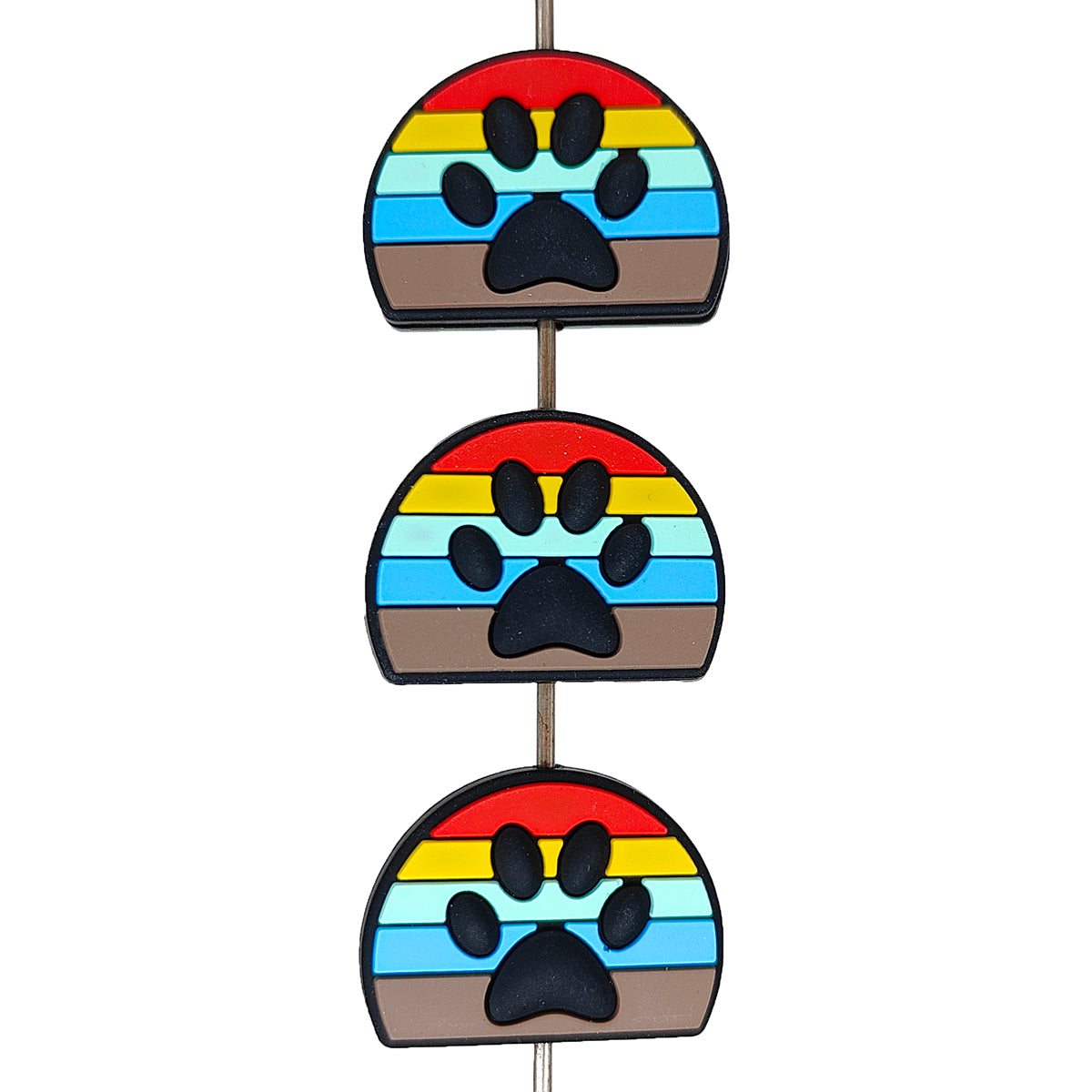 Rainbow Dog Paw Focal