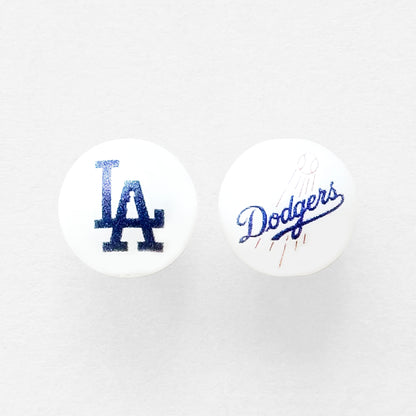 16mm Pearl Baseball Team Gumball Acrylic Beads