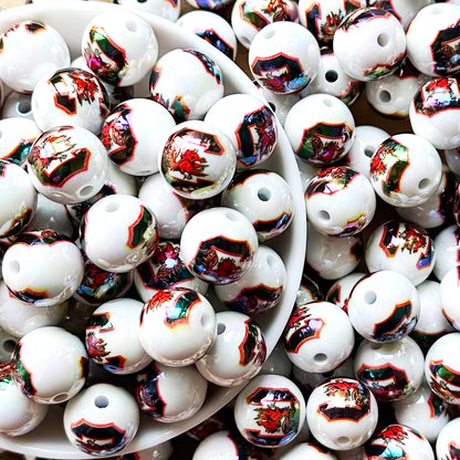 16mm UV College Football Team Gumball Acrylic Beads