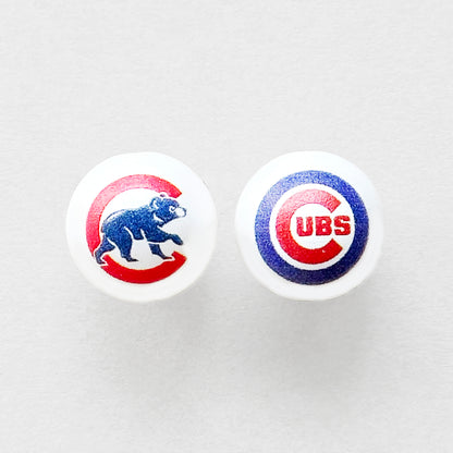 16mm Pearl Baseball Team Gumball Acrylic Beads