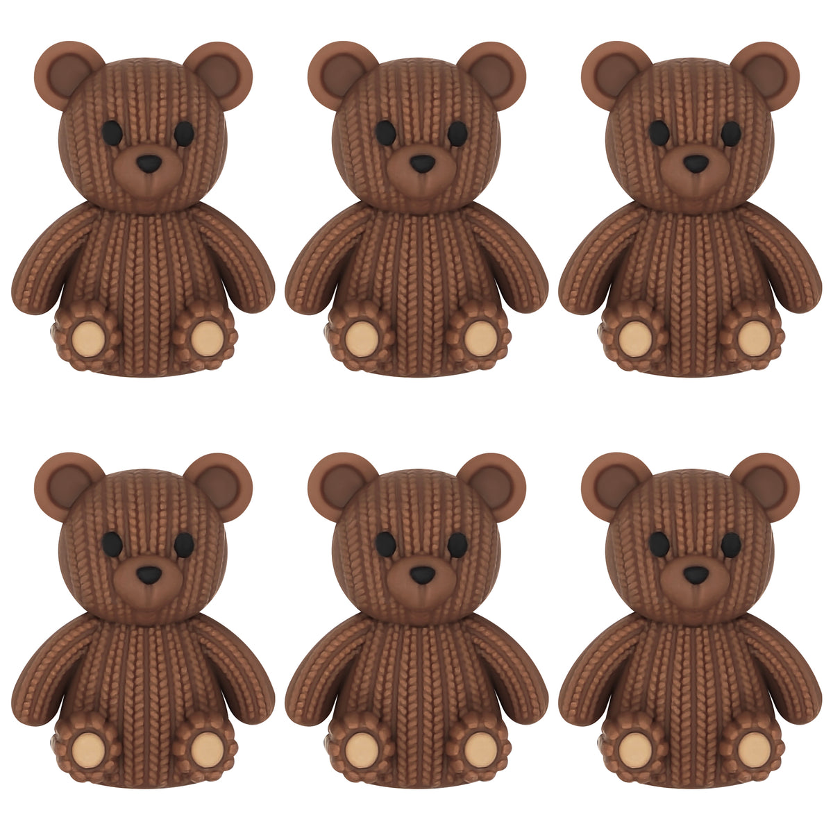 3D Knitted Bear Focal