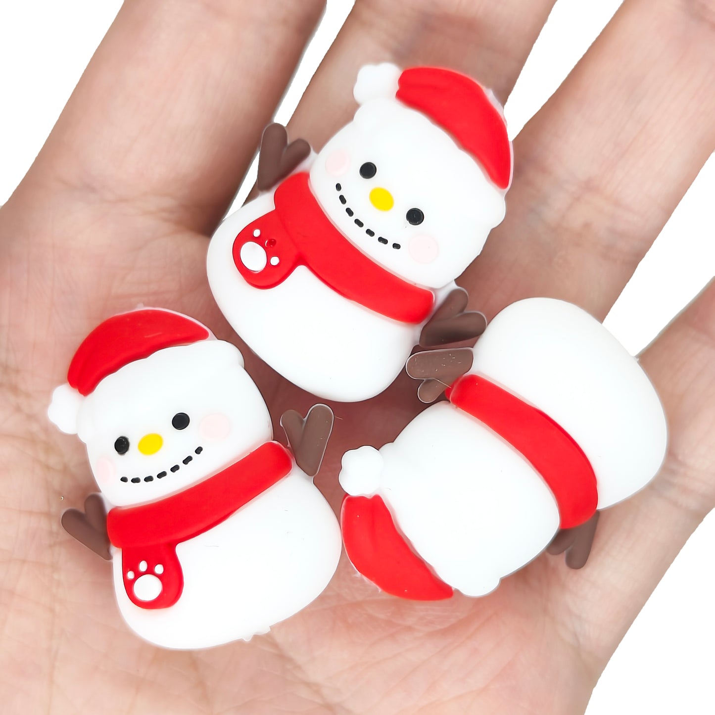 3D Christmas Snowman Focal