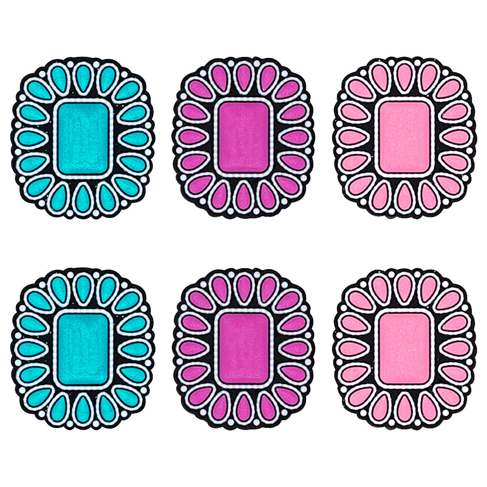 Western Gemstone Mixed Color Focal