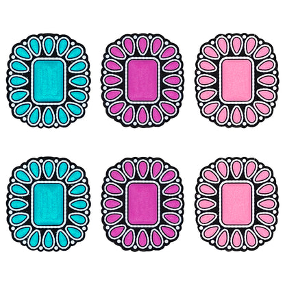 Western Gemstone Mixed Color Focal