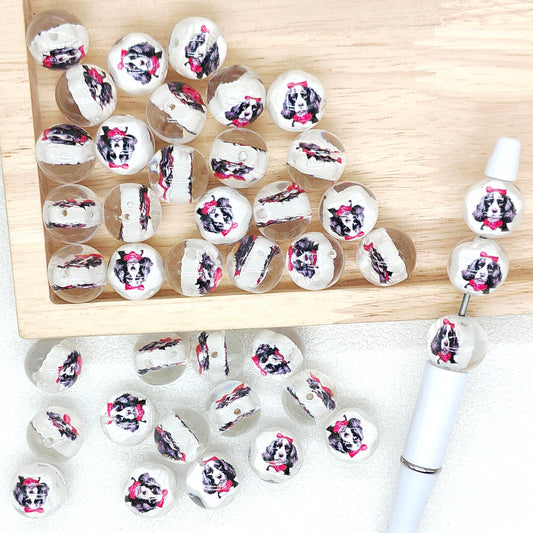 Bulk 16mm Dog Gumball Acrylic Beads,Round Beads