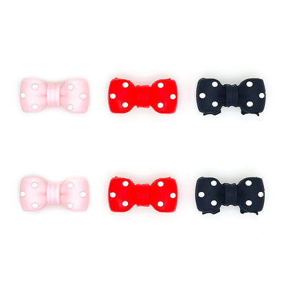 3D Polka Dot Bowknot Focal