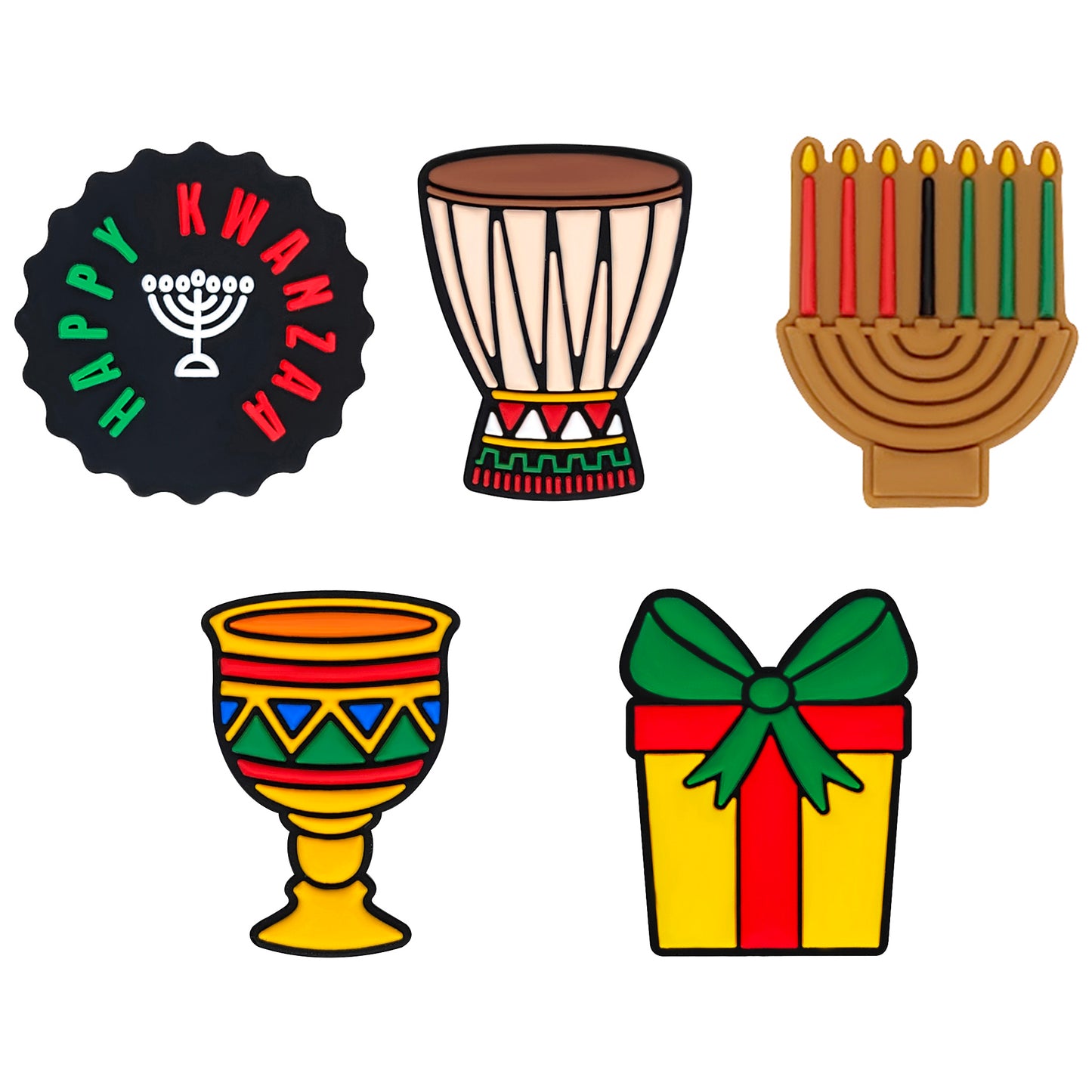 5Pcs/Lot Happy Kwanzaa Assorted Focal