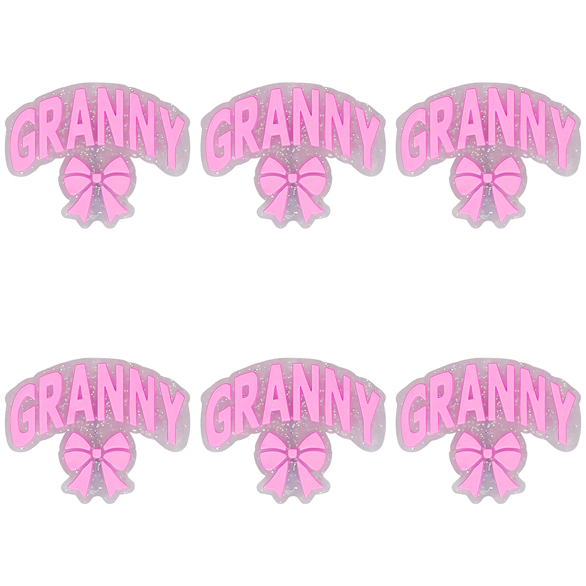 Granny Bow Glitter Focal