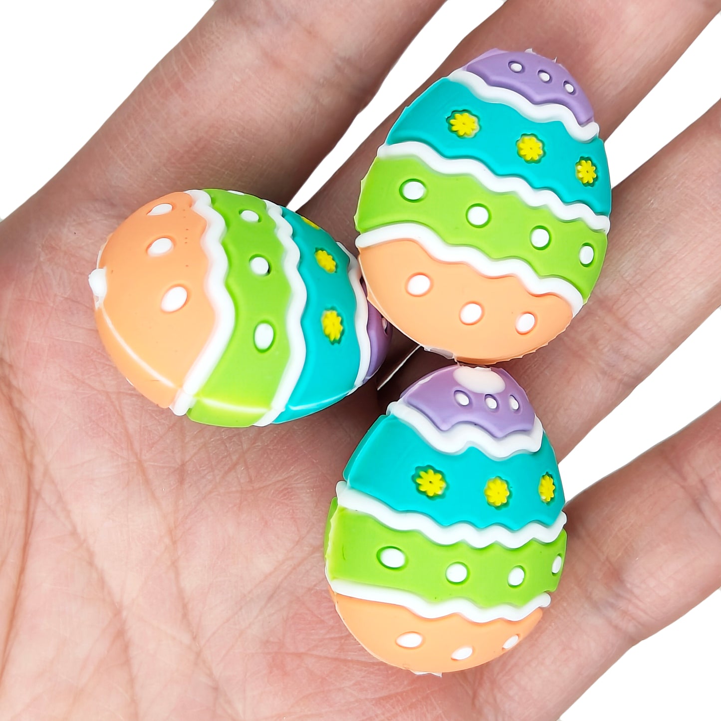 3D Easter Egg Colored Focal