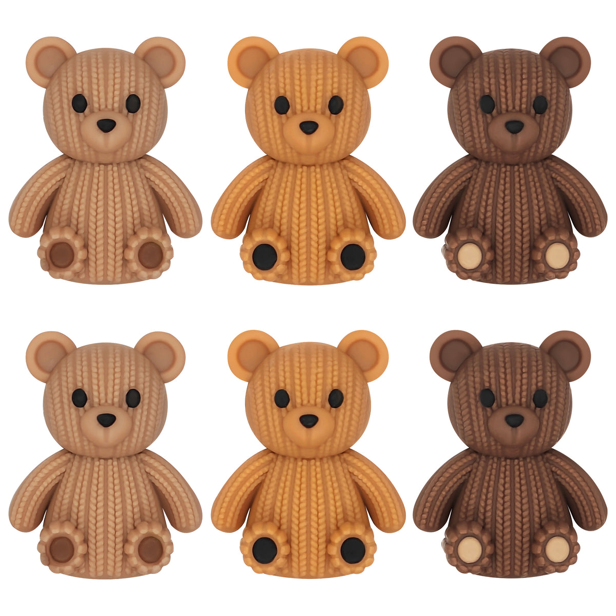 3D Knitted Bear Focal