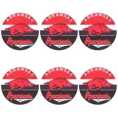 New Flat Round Print Silicone College Football Team Focal Beads