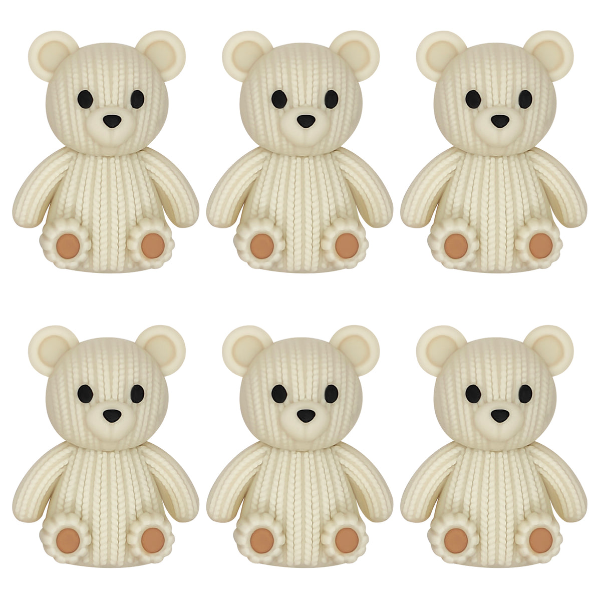 3D Knitted Bear Focal